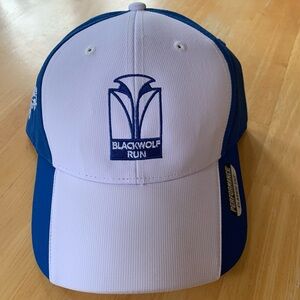 Blackwolf Run Golf Hat Blue/White adjustable NWOT
